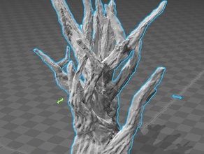 high detail spooky tree 3d printing model organic plant plants trees 3d print model - Mito3D