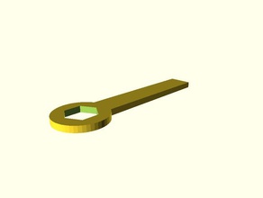 13 mm wrench hand tools 3d print model - Mito3D