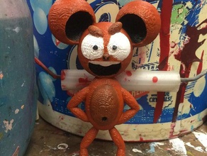 cool mouse character sculptures cartoon creature 3d print model - Mito3D