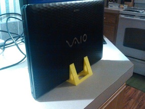 vertical del soporte ordenador portátil equipo 3d print model - Mito3D