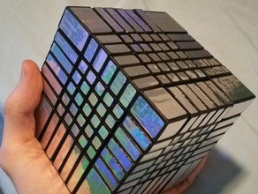 7x7 bump cubo parti puzzle 3d print model - Mito3D