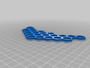 hexagon Serie Halskette Schmuck 3d print model - Mito3D