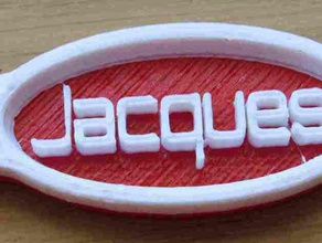 Anahtarlık jacques paralar rozetleri özelleştirilmiş 3d print model - Mito3D