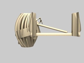 spool off forme personnalisable art boolean hauteur de les souches l'union tension 3d print model - Mito3D