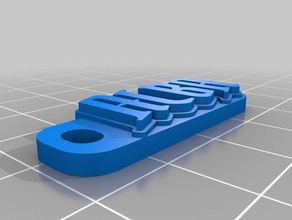 alba tarzda bir korsan Anahtarlık özelleştirilmiş 3d print model - Mito3D