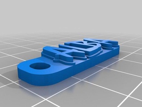 alba estilo jolly locataire de porte-clés personnalisé 3d print model - Mito3D