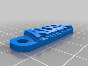 alba estilo chicle de porte-clés personnalisé 3d print model - Mito3D