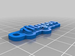 meine angepasste multiline-tag Schlüsselanhänger 3d print model - Mito3D