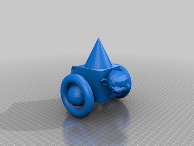 singe digger des véhicules blender haute école regis de l'étudiant projet d'étudiants suzanne 3D print model - Mito3D