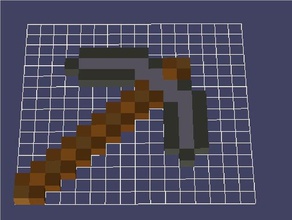 minecraft pickaxe 3d printing hakbijl tools 3d print model - Mito3D