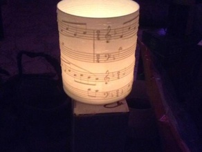 sounds silence tea light candle lantern 3d printing 3d print model - Mito3D
