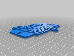 warrior volleyball keychains customized 3d print model - Mito3D