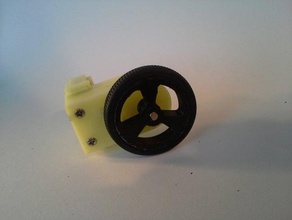 solarbotics gm2 gearmotor wheel robotics 3d print model - Mito3D