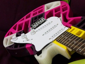 lestratocaster guitarra la música 3d print model - Mito3D