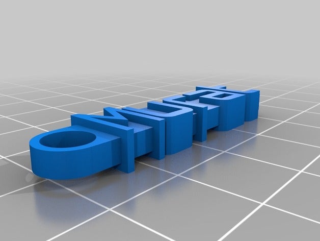 il mio messaggio personalizzato portachiavi organizzazione 3D print model - Mito3D