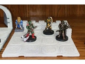 dnd orc 3d printing 28mm caster miniature dungeons dragons dungeon fighter rpg wargaming warlock warrior 3d print model - Mito3D