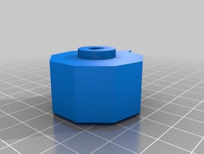 no groove knob kitchen dining customized 3d print model - Mito3D