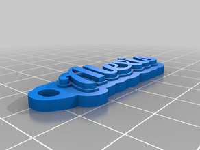 alexis trousseau de clés porte-clés personnalisé 3d print model - Mito3D