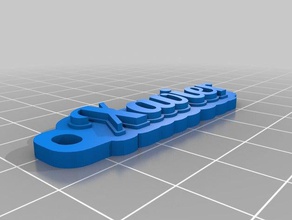 xavier llaveros personalizado 3d print model - Mito3D