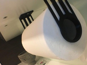 designer kitchen roll paper dining tool holder toilet 3d print model - Mito3D