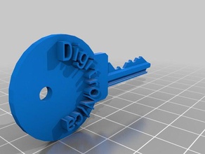 digitronica llave ménage personnalisé 3d print model - Mito3D