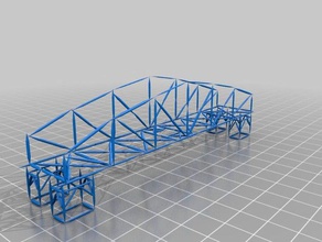 truss bridge 3d baskı 3d print model - Mito3D