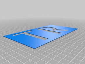 il mio personalizzato stencil-tr i segni loghi 3d print model - Mito3D