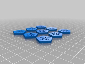 star wars ion token x9 games 3d print model - Mito3D