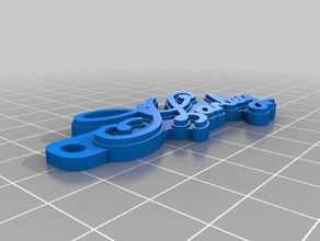 shrout harley Schlüsselanhänger angepasst 3d print model - Mito3D