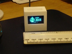 oled mundo reloj de caja equipo 3d print model - Mito3D