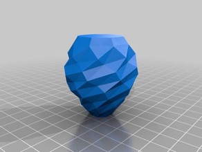 twisted low poly vaso arte 3d print model - Mito3D