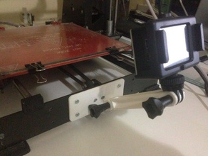 p3steel gopro mount 3d Drucker - Zubehör 3dprinter action-cam arm Kamera Kamera-Halterung eken held print-Bett prusa i3 Stahl reprep Schraube sjcam Zeitraffer 3d print model - Mito3D