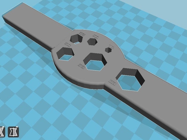 nuts screwdriver diameter hand tools 3D print model - Mito3D