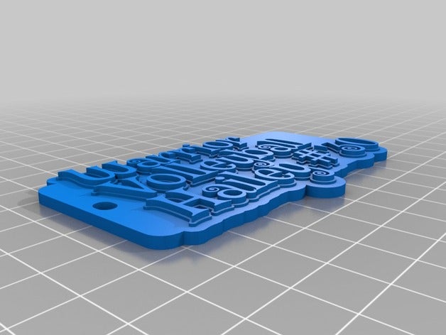 guerrier vb hailey de porte-clés personnalisé 3D print model - Mito3D