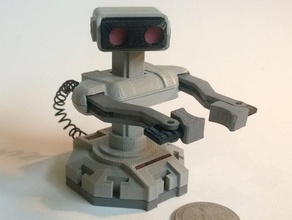 mini nintendo rob - Spielzeug Spiele Niedlich niedlichen Roboter gamer gaming geek der Miniatur Modell beweglich retro 3d print model - Mito3D