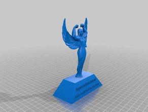 appreciation award mother wife year 2016 sculptures customized 3d print model - Mito3D