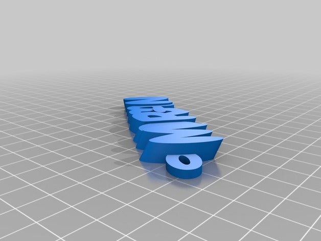 my morgan iamburnystext name keyring keyfob organization customized 3D print model - Mito3D