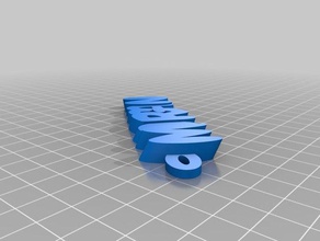 mi morgan iamburnystext nombre llavero mando organización personalizado 3d print model - Mito3D