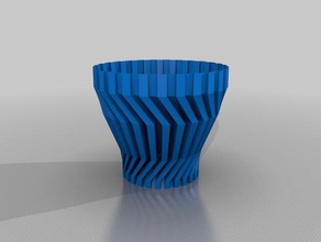 linearcog2 décor twisted vase 3d print model - Mito3D