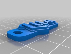 Anahtarlık lila özelleştirilmiş 3d print model - Mito3D