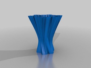 fracvase6 decor fractal spiral vase 3d print model - Mito3D