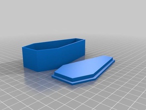 coffin lid containers 3d print model - Mito3D