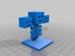 copy minecraft wither 3d printing figures 3d print model - Mito3D