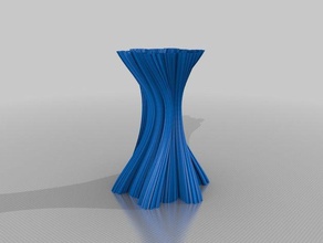 fracvase7 decor spiral vase 3d print model - Mito3D