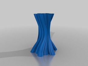 fracvase8 decor spiral vase 3d print model - Mito3D