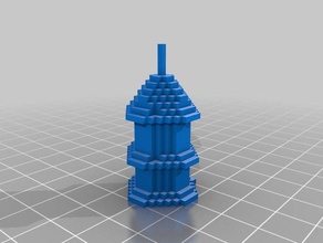 pixelgoda özelleştirilebilir pagoda sanat özelleştirici 3d print model - Mito3D