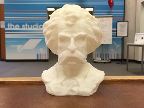 mark twain busto esculturas 3d print model - Mito3D