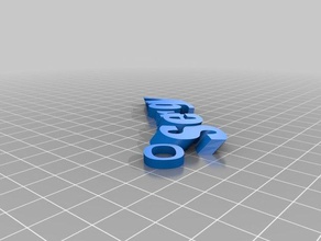 sergytext adı Anahtarlık keyfob organizasyon özelleştirilmiş 3d print model - Mito3D