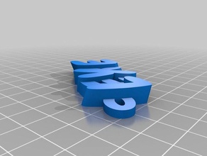 leyre mon personnalisés iamburnys v2text nom trousseau de clé porte-clés 3d print model - Mito3D