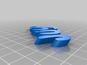 juli Anahtarlık keyfob organizasyon özelleştirilmiş 3d print model - Mito3D